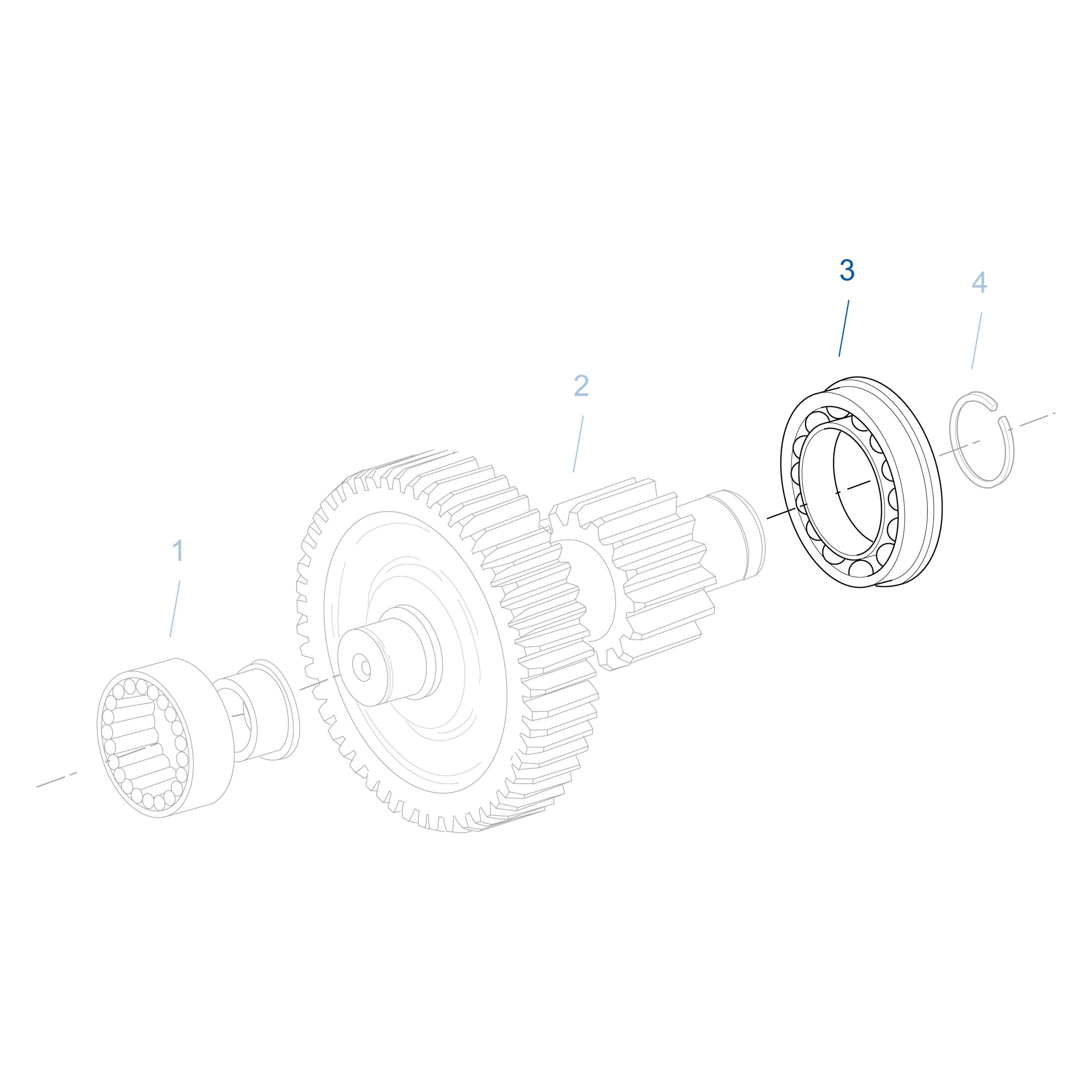 Fuller® 81057B Manual Transmission Bearing