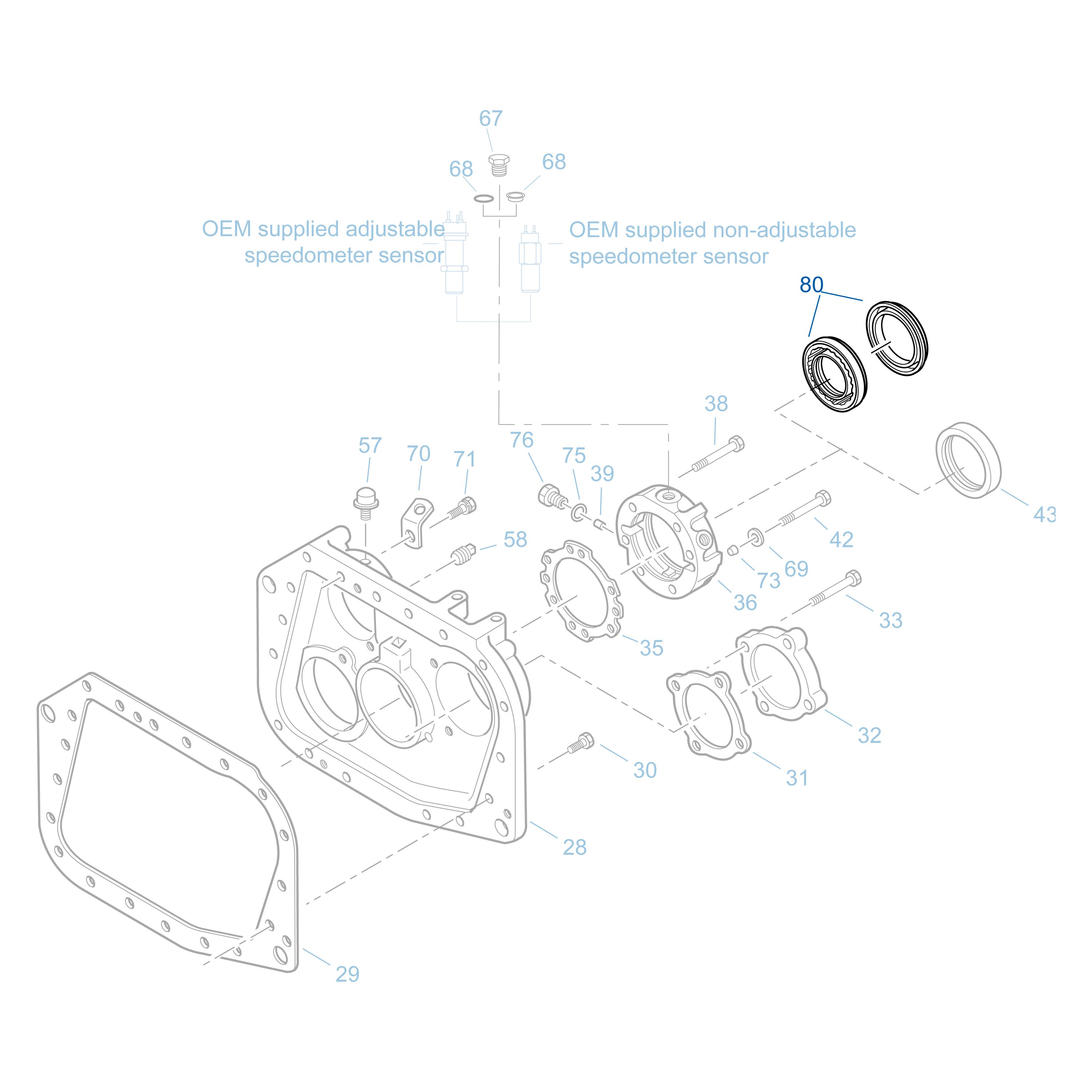 Fuller® K2262B Manual Transmission Seal Kit