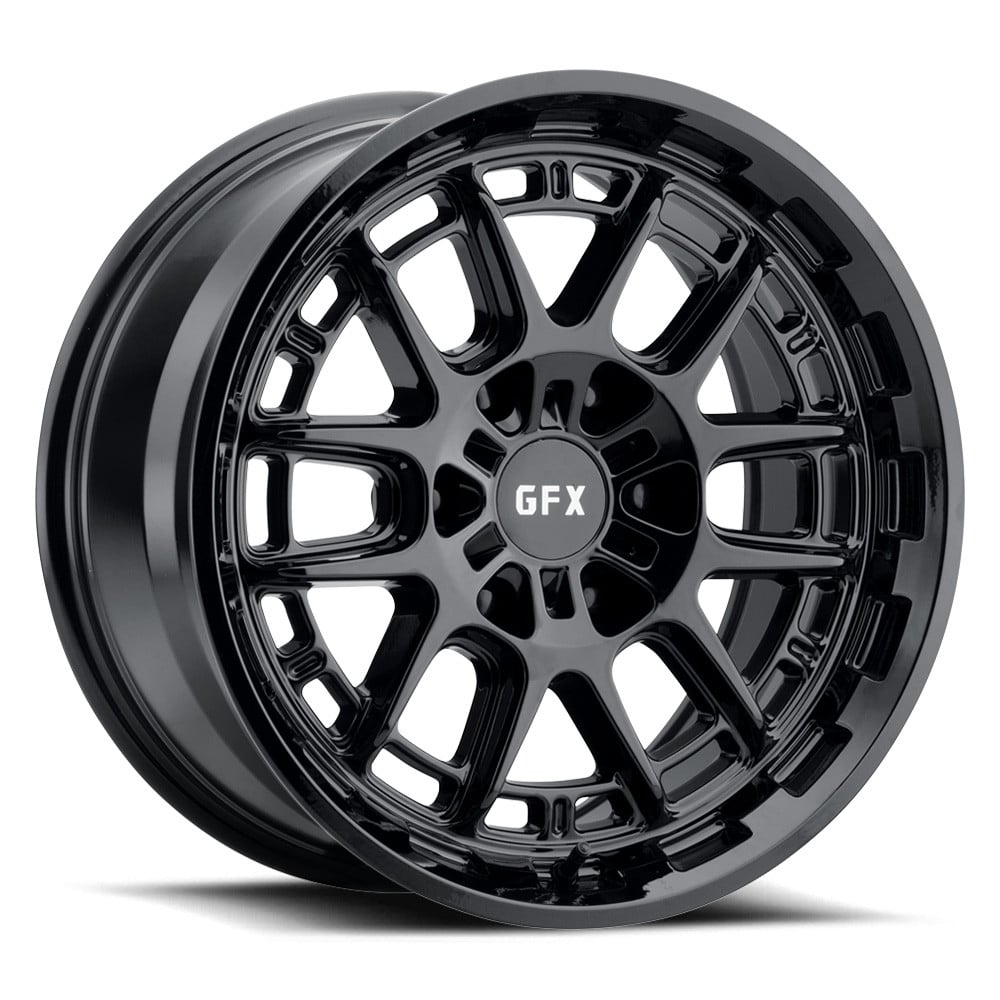 G-FX® TR34 Wheels - Gloss Black Rims - T34 880-5008-35 GB-114.3
