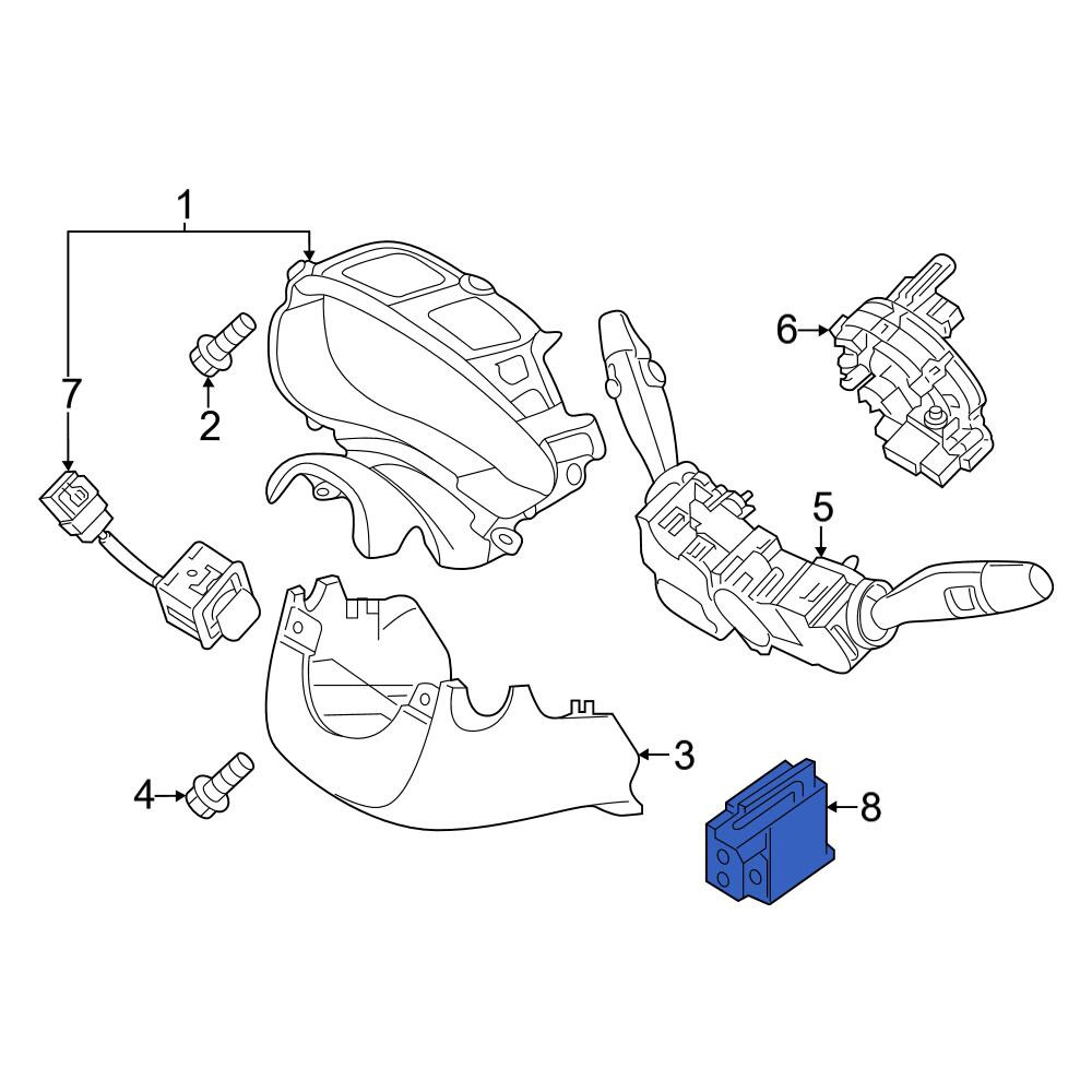 Genesis OE 95490JI001 - Steering Column Control Module