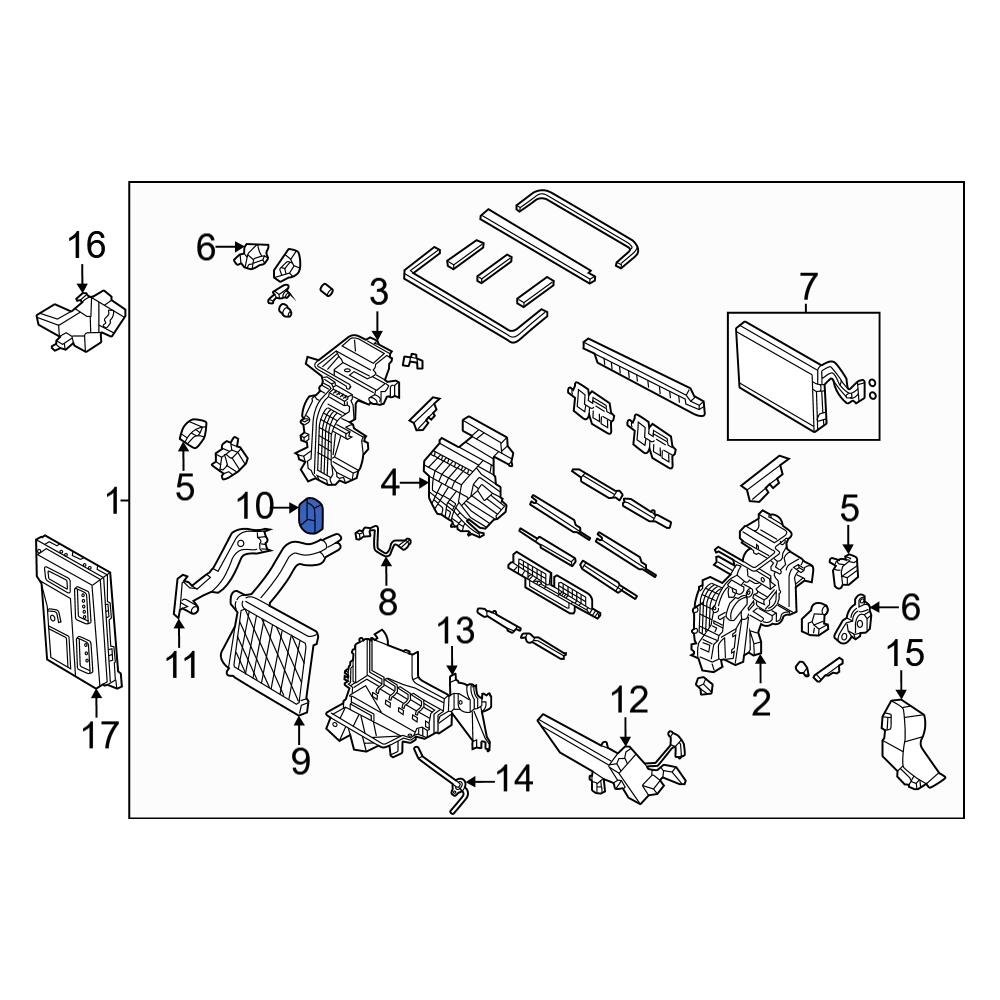 Genesis OE 971652H000 HVAC Heater Core Seal