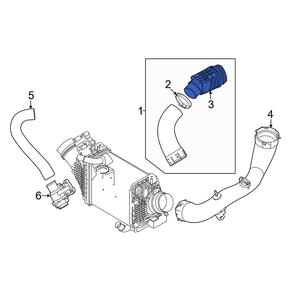 Genesis OE 282842T002 Turbocharger Intercooler Bypass Valve