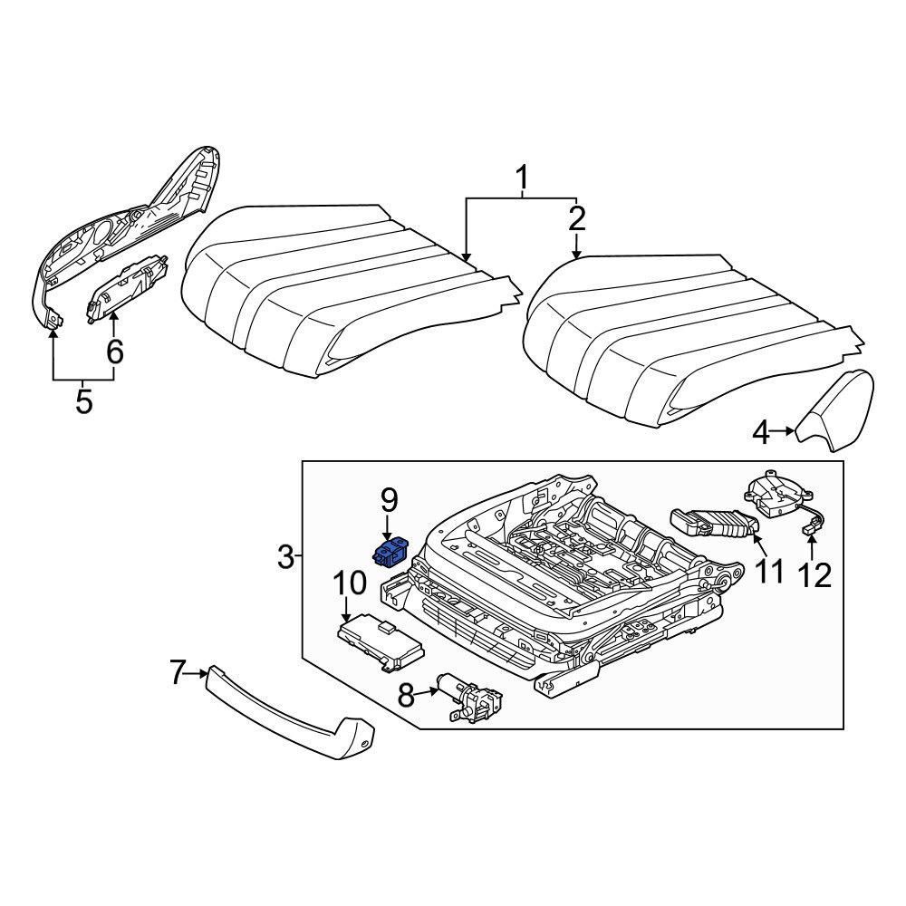 Genesis OE 88532D2000 Seat Motor Bracket