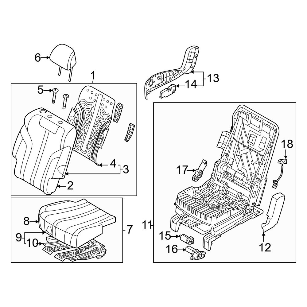 Genesis Oe T Nf Front Right Seat Cushion Foam