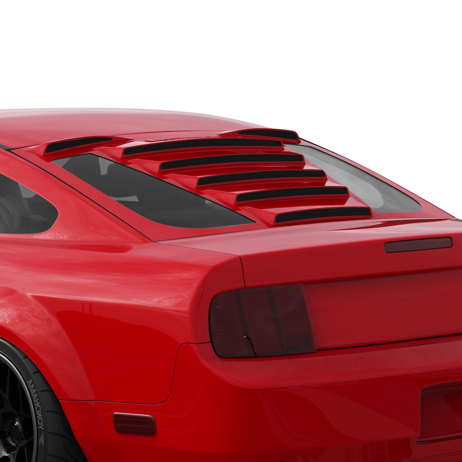 2006 mustang window louvers