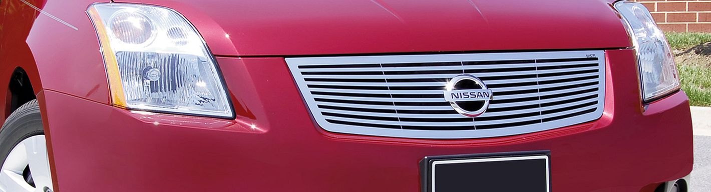 2008 Nissan Sentra Custom Grilles - Billet, Mesh, LED, Chrome, Black