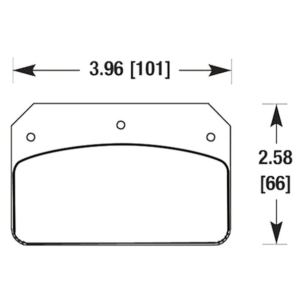 HB695B.609 Hawk Performance High Performance Street 5.0 Brake Pad