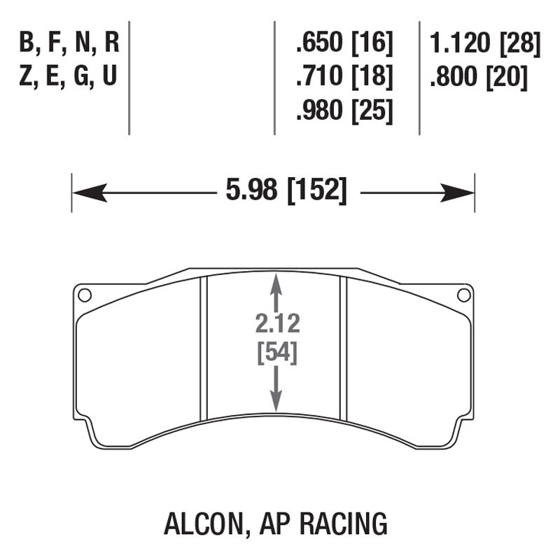 Hawk HB757N.758 Brake Pad