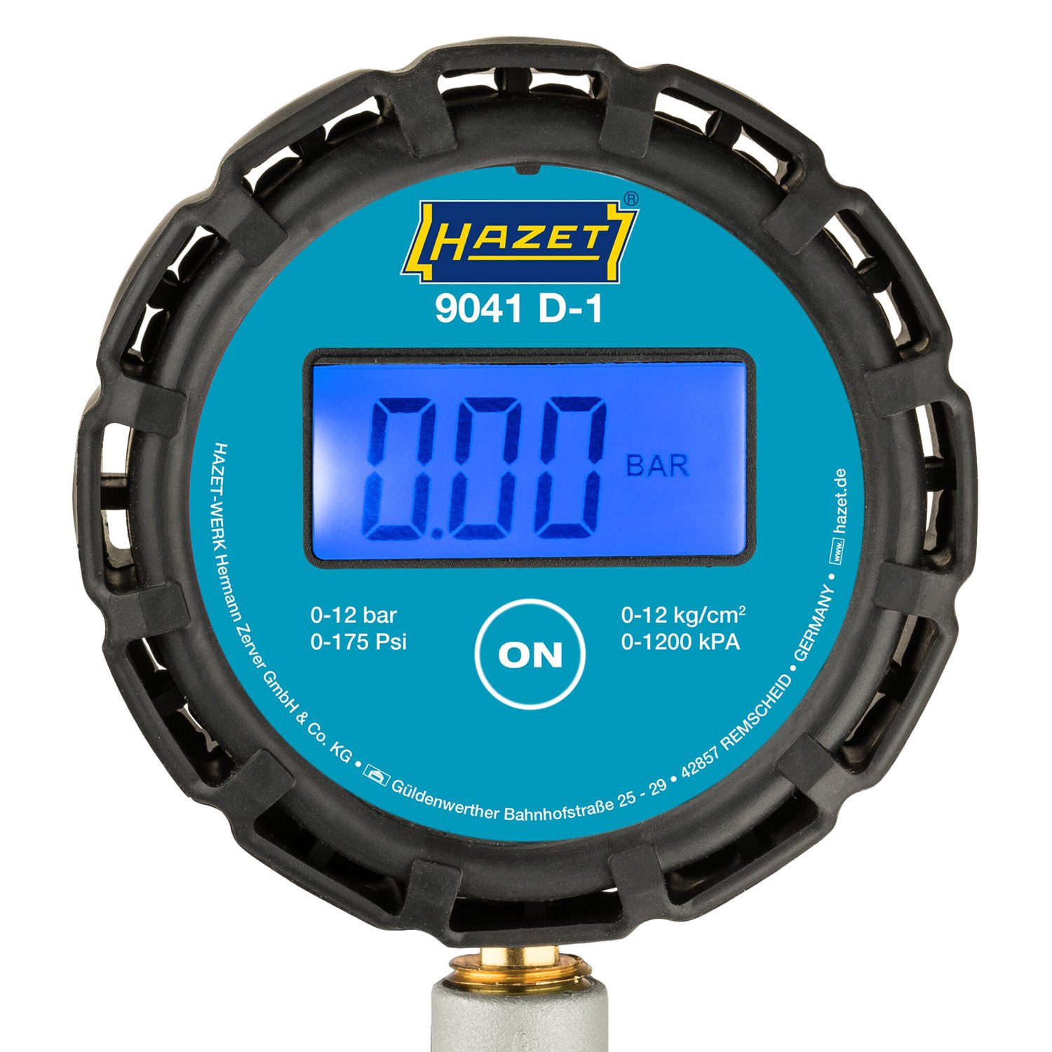 Gauge-Measuring Range 0-12 Bar, tube length 400 Hazet Tyre Filling Measuring Device 