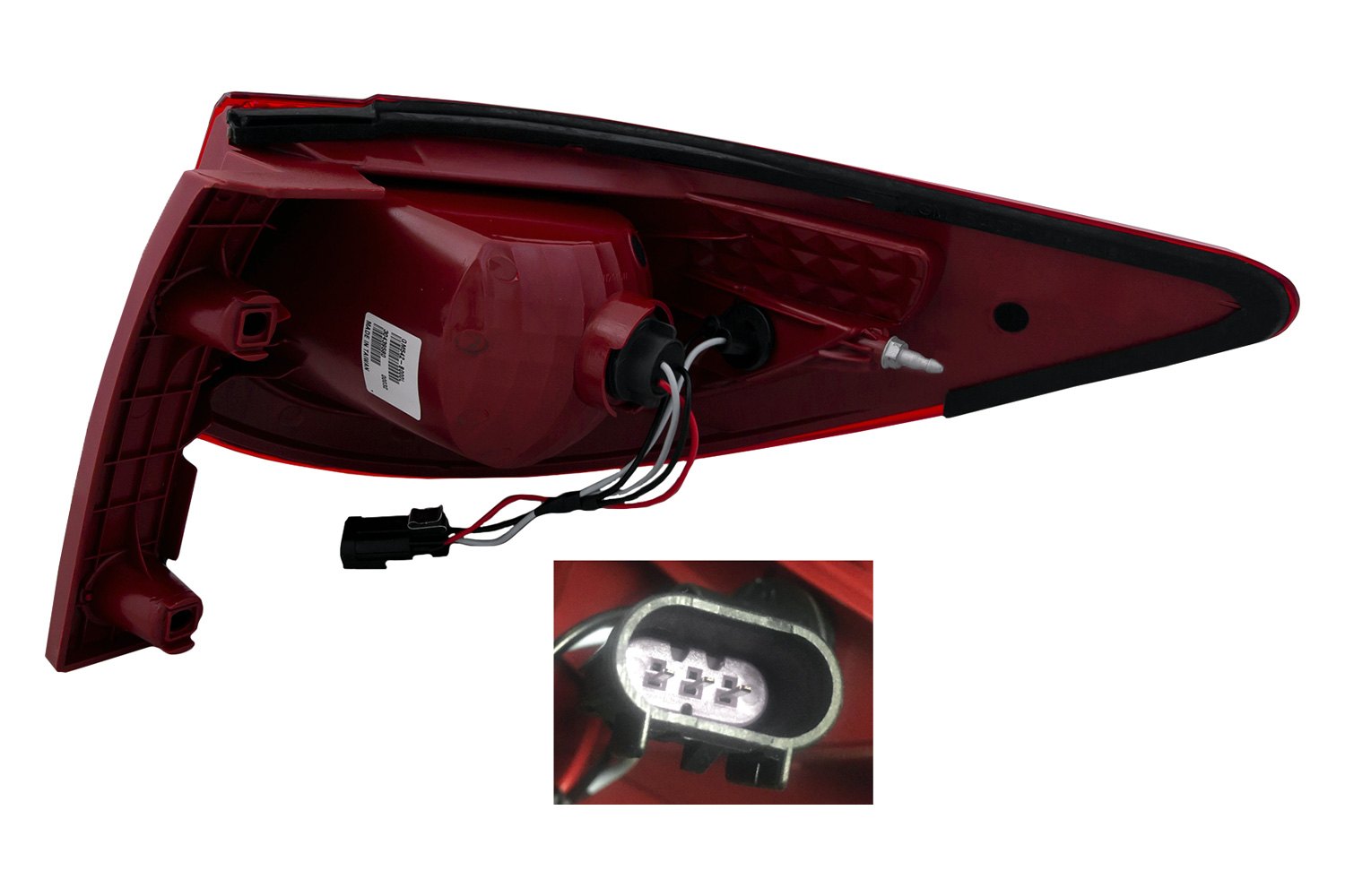 HeadlightsDepot™ Chevy Traverse 2012 Replacement Tail Light