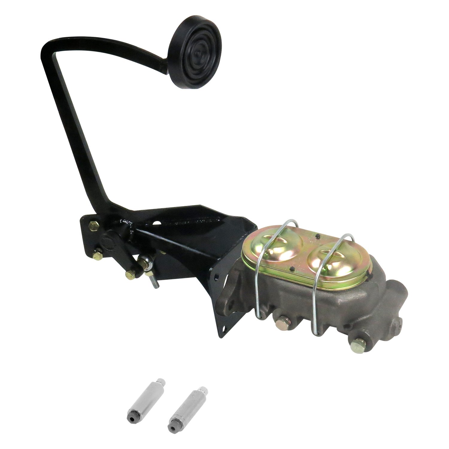 Helix® HEXPKA77E80 Manual Brake Pedal Kit with Round Black Pad