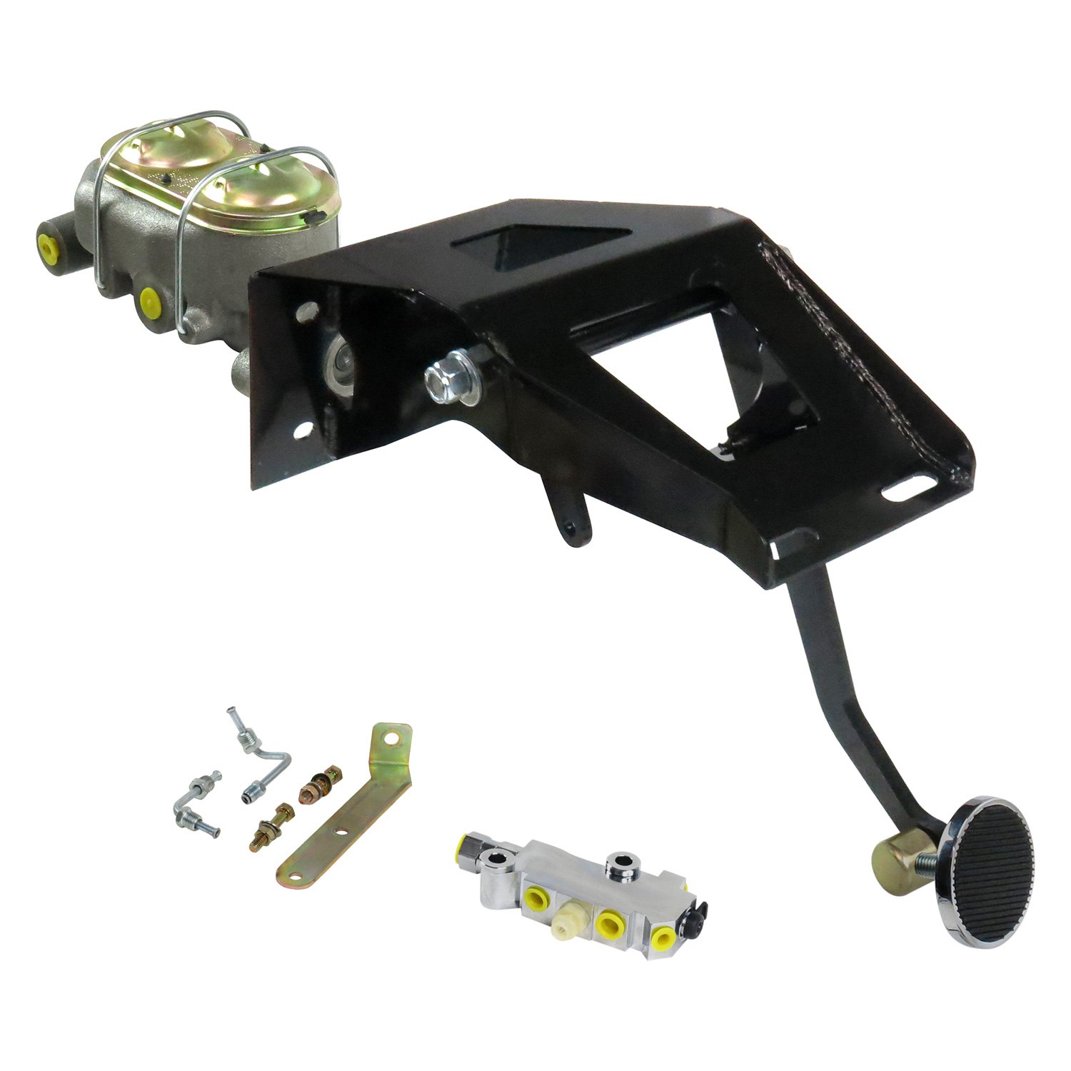 Helix® HEXPKA7915D Manual Brake Pedal Kit with Round Chrome Pad