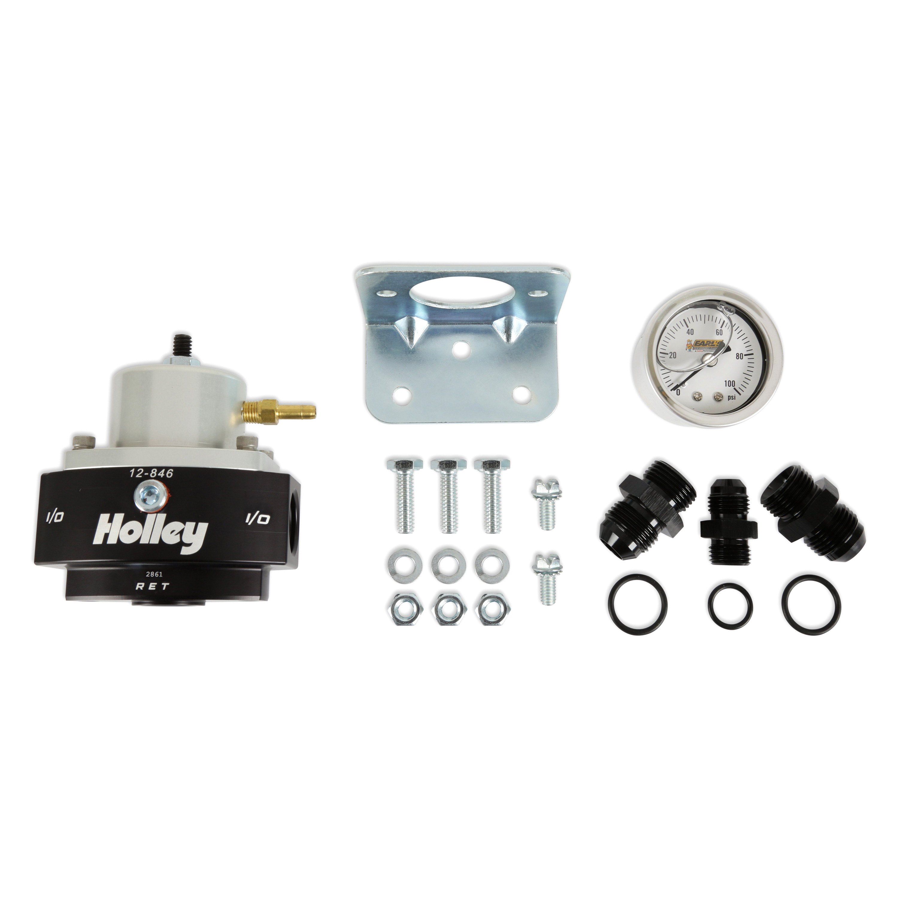 Holley® 12846KIT Billet Bypass Fuel Pressure Regulator Kit