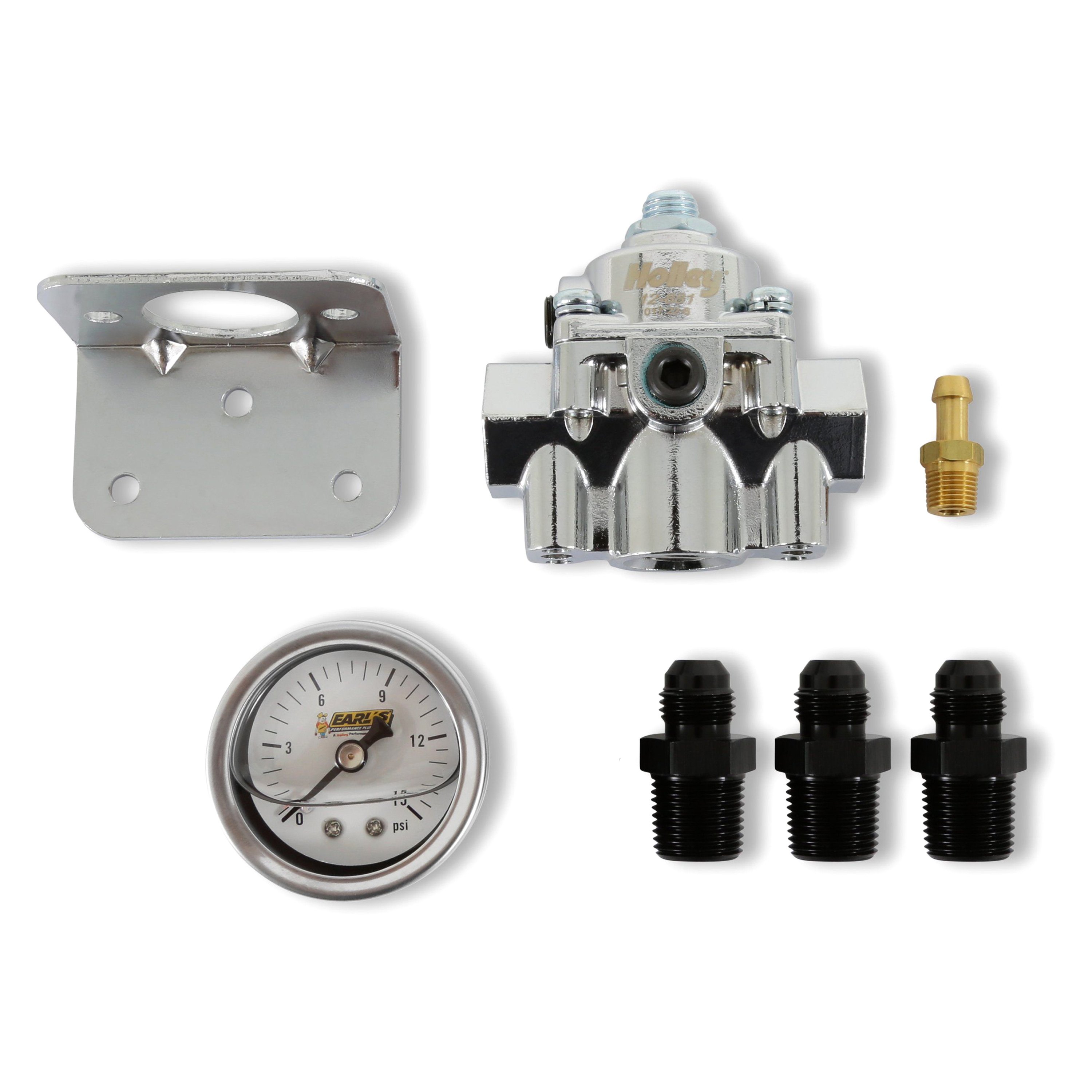 Holley® 12881KIT Billet Bypass Fuel Pressure Regulator Kit