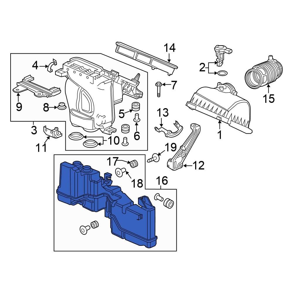 Honda OE 172305BAA00 Engine Air Intake Resonator