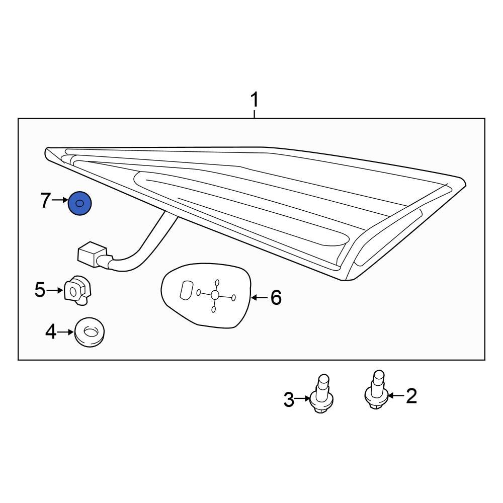Honda OE 34151TBAA01 Back Up Light Seal