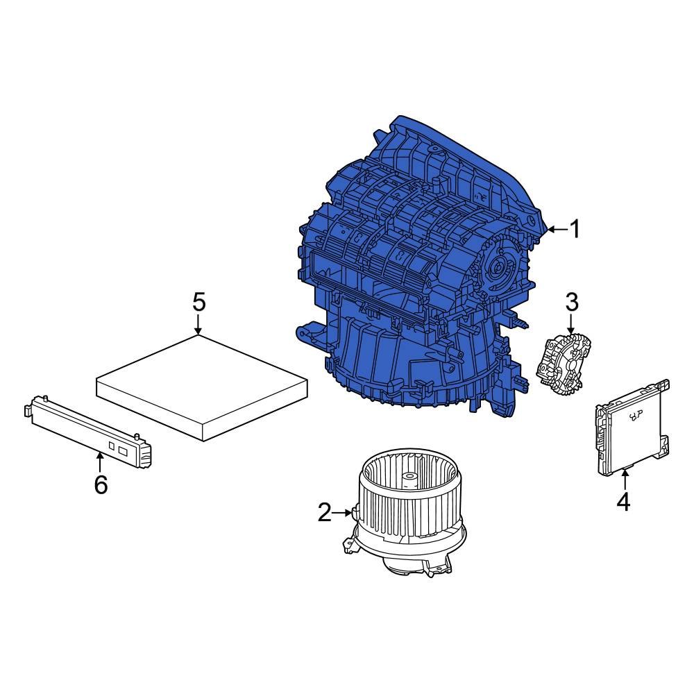 Honda OE 79305T21A41 HVAC Blower Motor Housing
