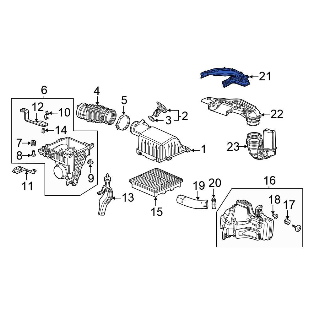Honda OE 1725564AA01 Engine Air Intake Hose Seal