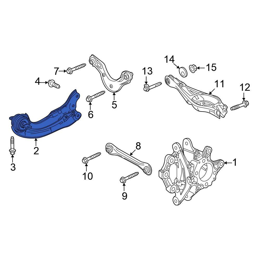 Honda OE 52365T20A00 Rear Left Suspension Trailing Arm