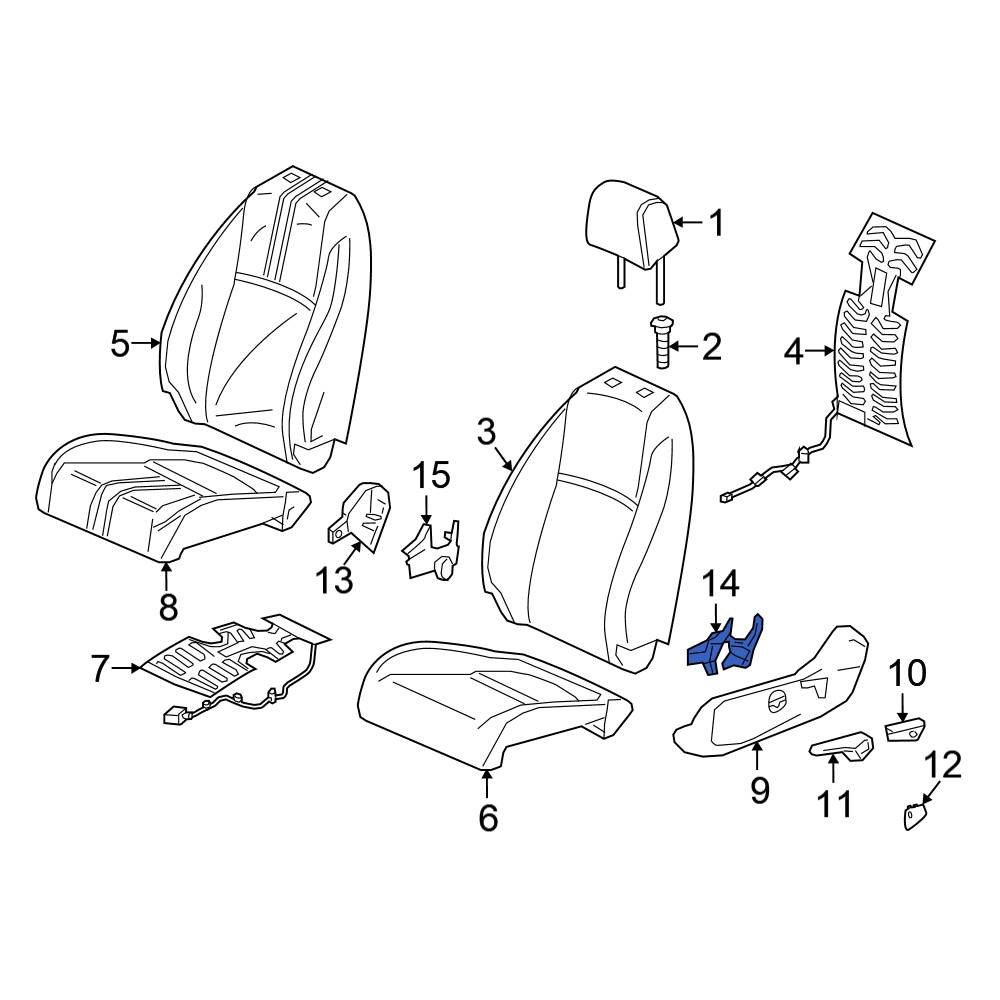 Honda OE 81637TZCG11ZA Front Left Outer Seat Back Recliner Adjustment