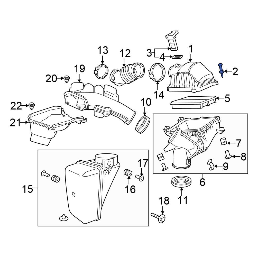 Honda Oe 900015j6a00 - Air Filter Housing Bolt