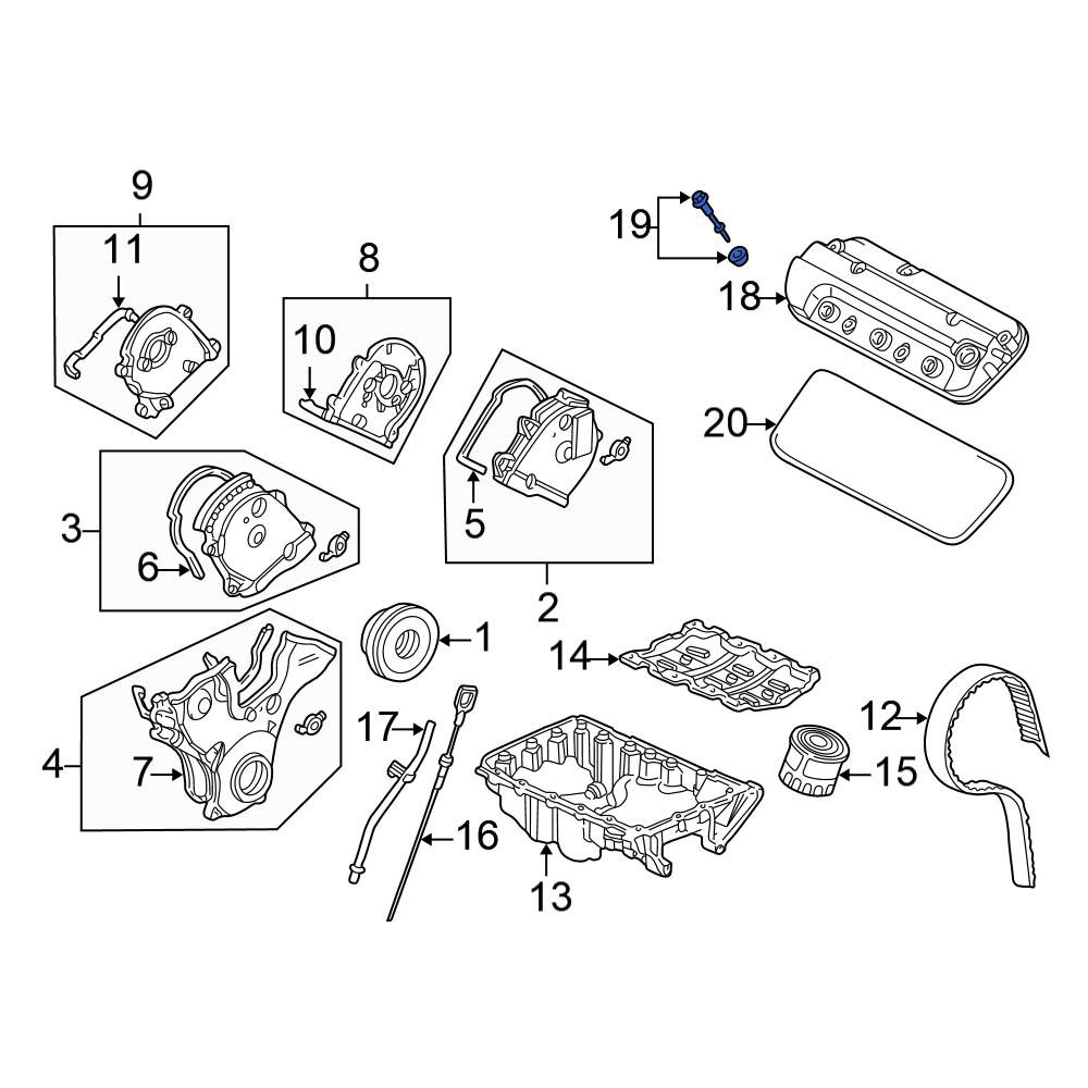 Genuine Honda Valve Cover Head Bolt (1998-2017) – OEM 90010-P8A-A00