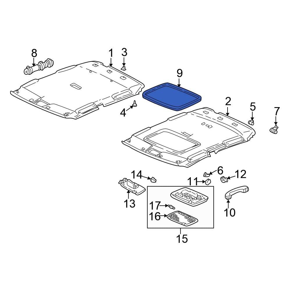 Honda Oe S A Za Sunroof Opening Trim