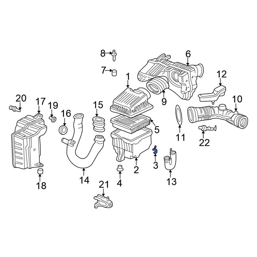 Honda OE 17217P2J300 Air Filter Housing Lid Clip