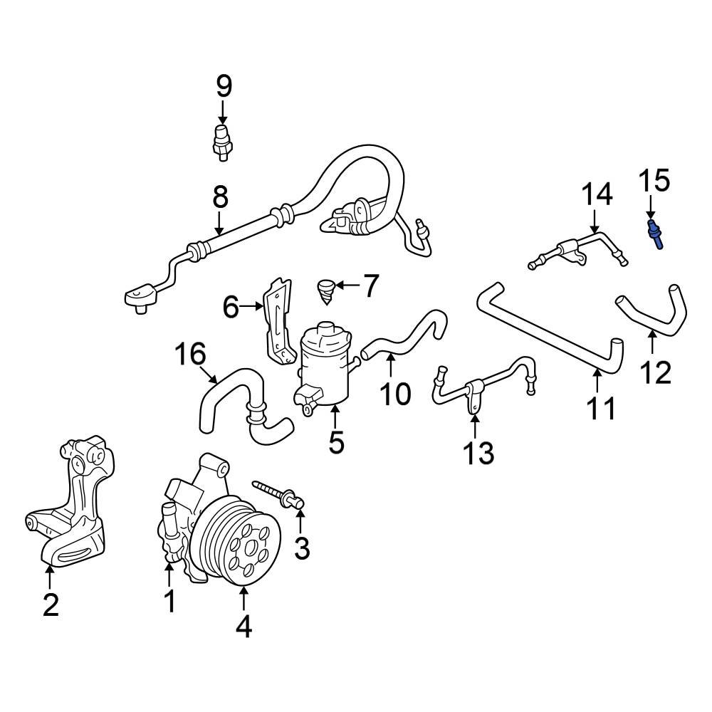 Honda OE 53720SP0020 Front Power Steering Line