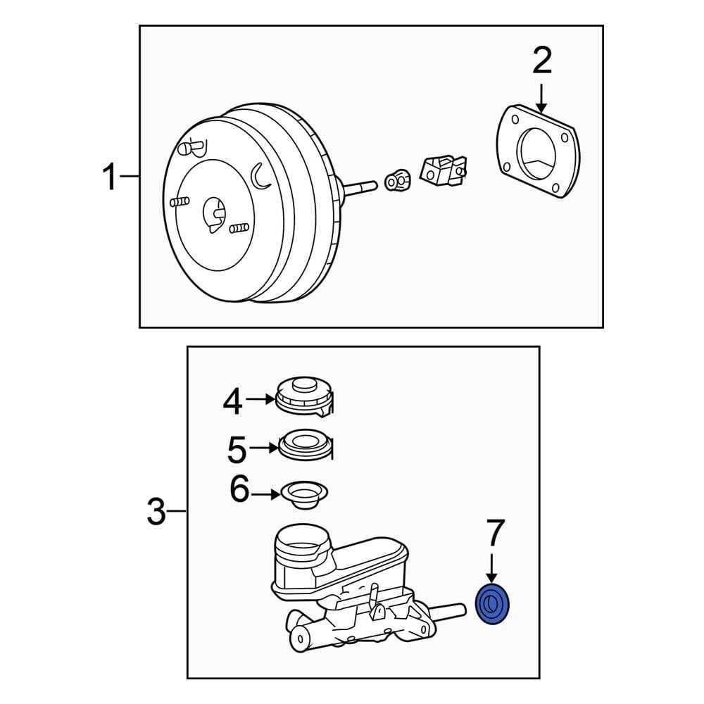 Honda OE 46185SE0003 Brake Master Cylinder ORing
