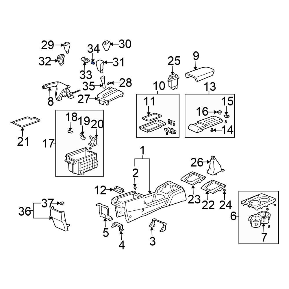Honda OE 54133SDAA81 Shift Interlock Release Button