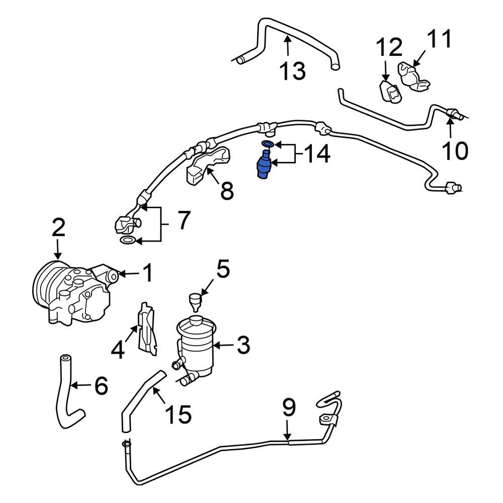 Honda OE 56490PNA003 Front Power Steering Pressure Switch