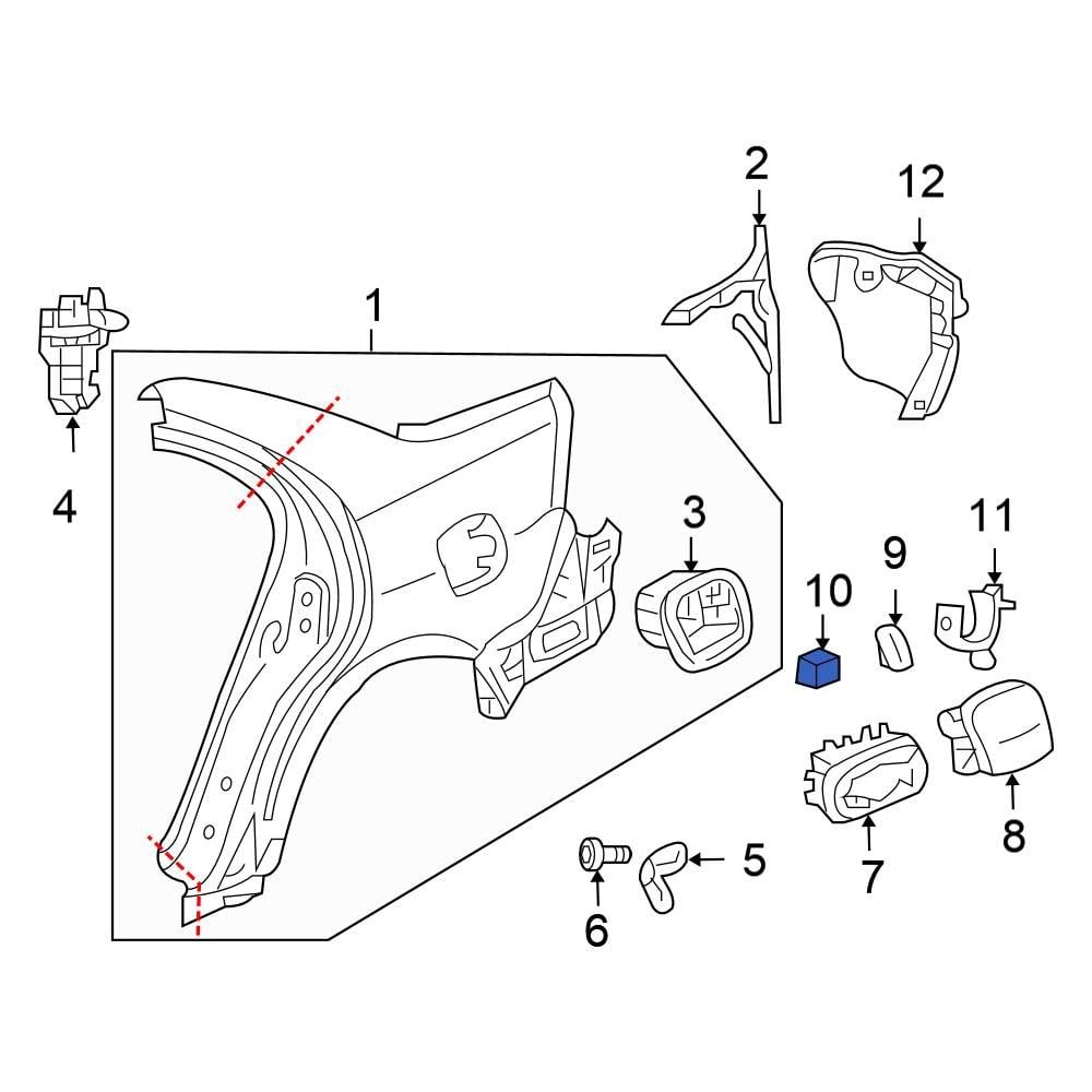 Honda OE 74494S84A10 - Fuel Door Spring