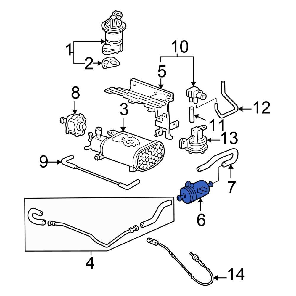 Honda OE 17315S5AA32 Vapor Canister Filter