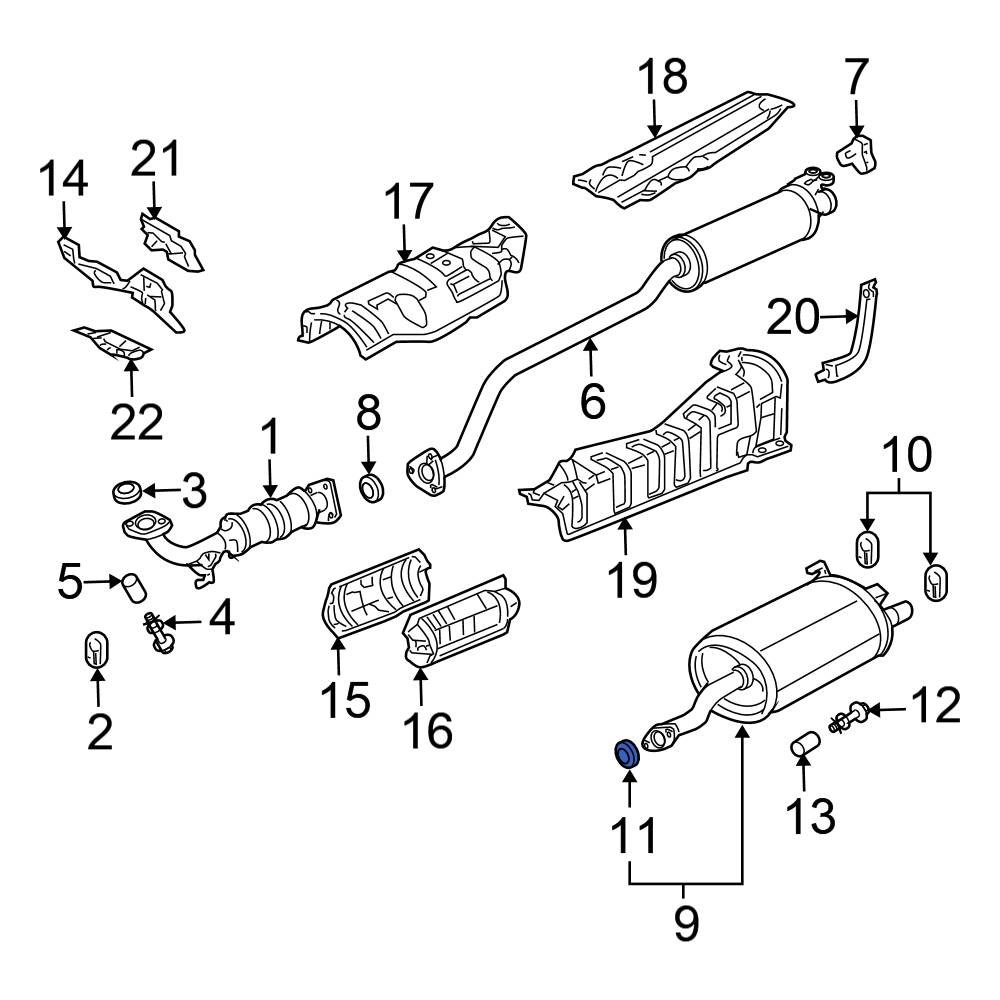 Honda OE 18229S6DT91 Exhaust Muffler Gasket