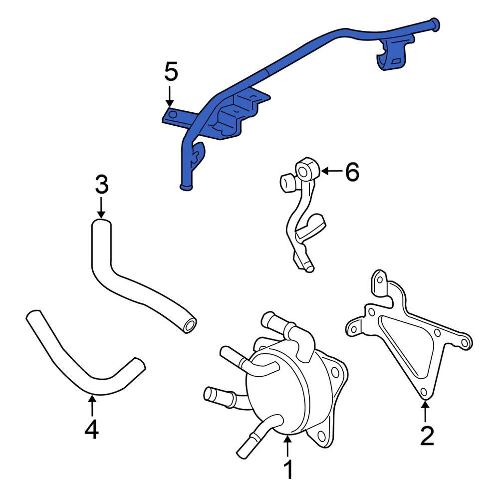 Honda OE 25930RPC000 Automatic Transmission Oil Cooler Tube