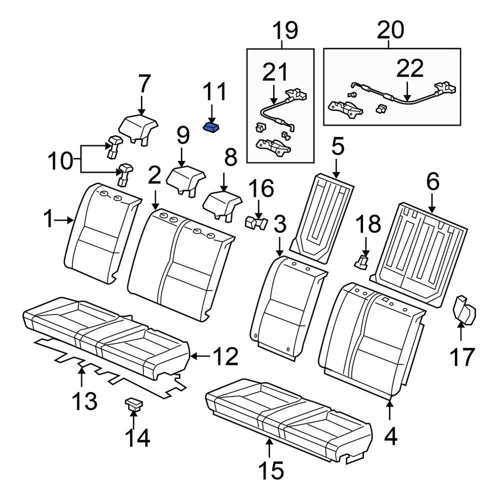 Honda OE 81495SVAA00 Seat Belt Guide