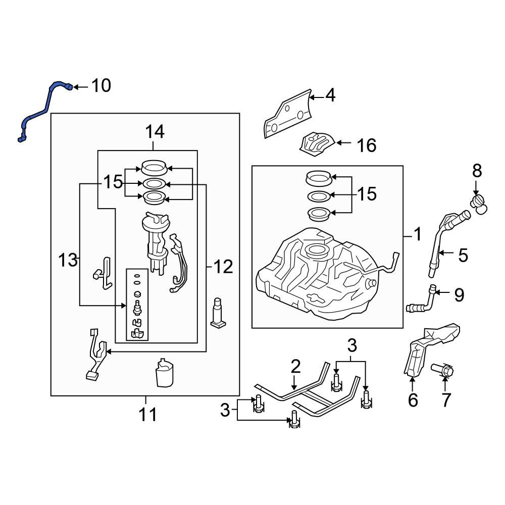 Honda OE 17725SNAA01 Fuel Tank Vent Valve