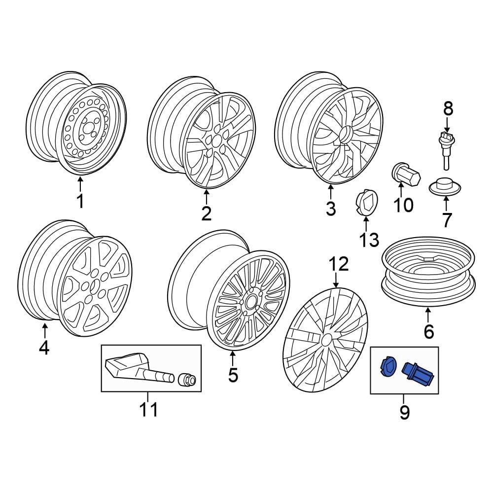 Honda OE 90304SF0751 - Wheel Lug Nut
