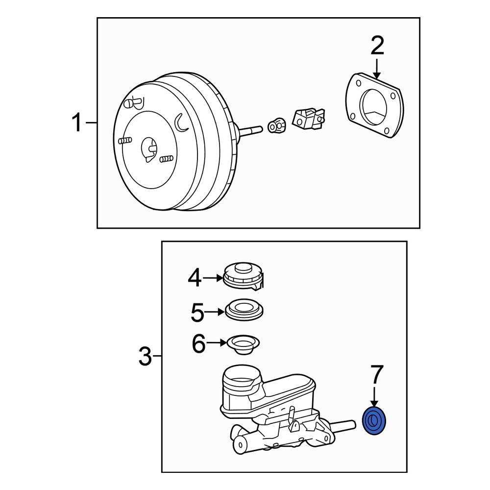 Honda OE 46185SE0003 Brake Master Cylinder ORing