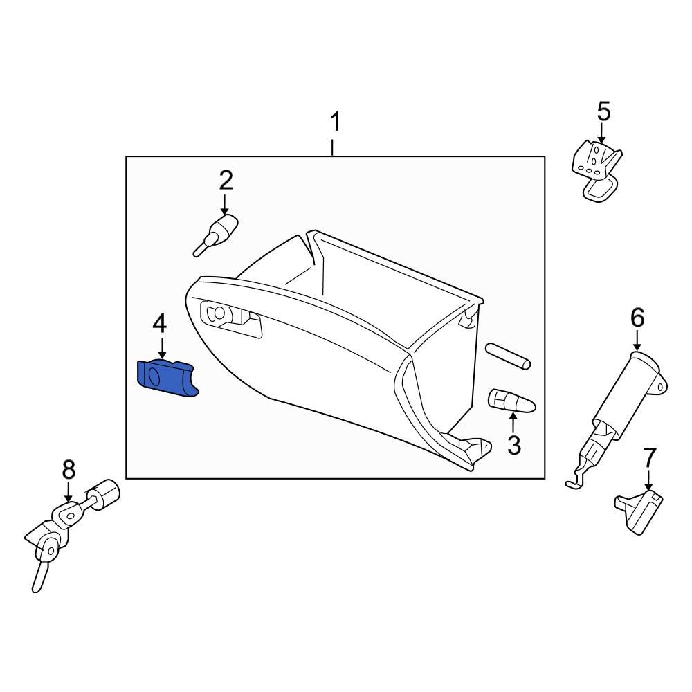 Honda OE 77545TA0A01ZA Front Glove Box Handle