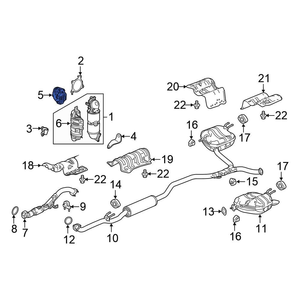Honda OE 181206A0A00 Upper Catalytic Converter Heat Shield