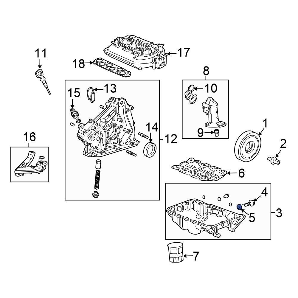 Honda OE 9410914000 Engine Oil Drain Plug Gasket