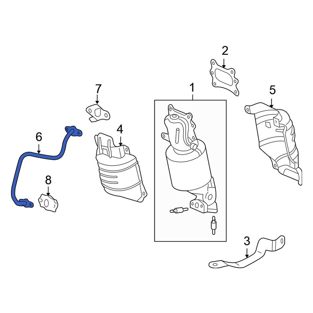 Honda OE 187175G0A00 Exhaust Gas Recirculation (EGR) Tube