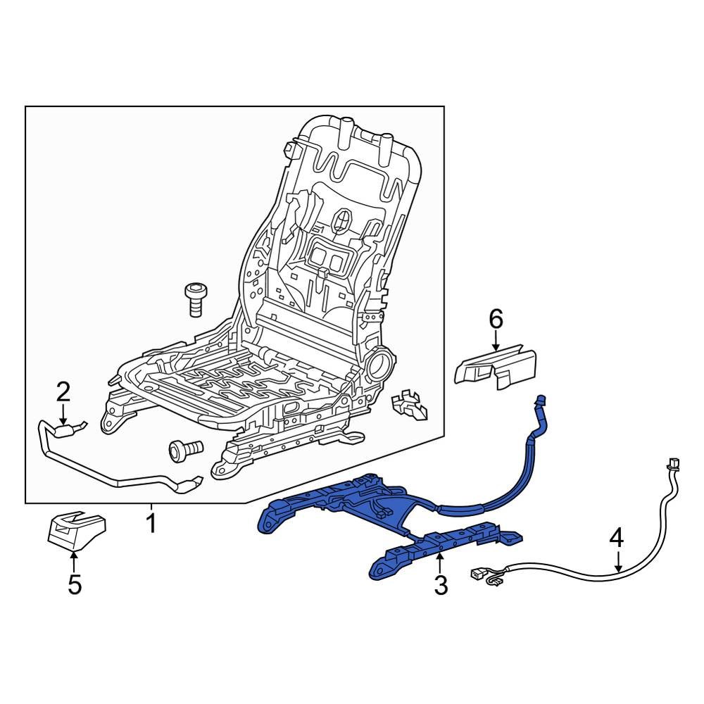 Honda OE 81169TS8C01 Right Air Bag Seat Sensor Mat