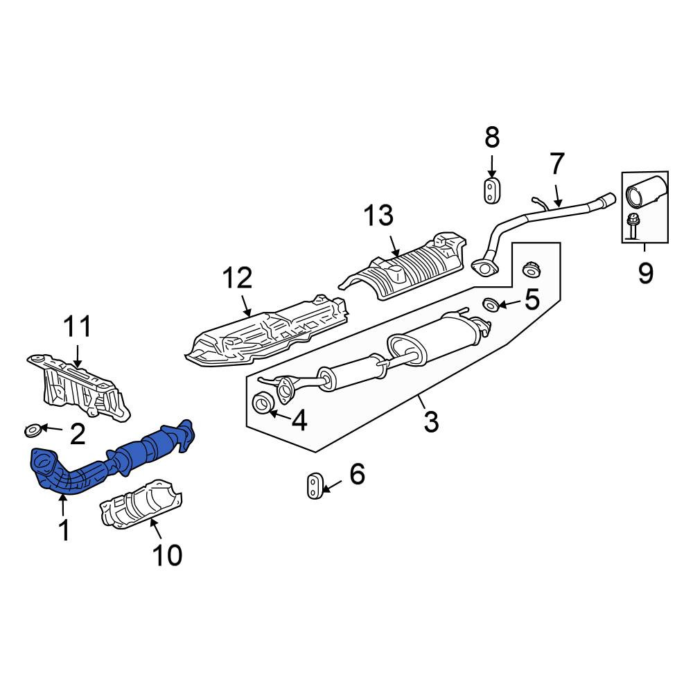 Honda OE 18160PZDS00 Catalytic Converter