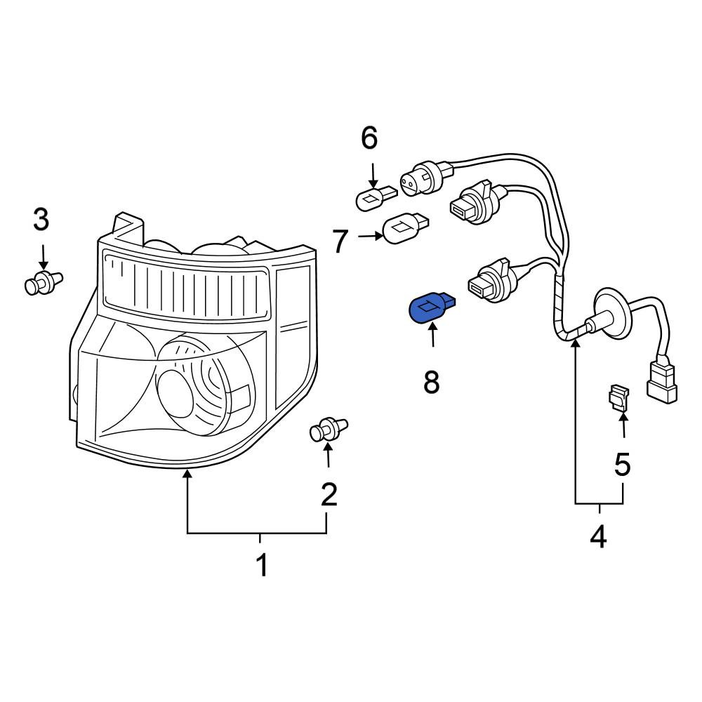 Honda OE 34906ST5003 Rear Brake Light Bulb