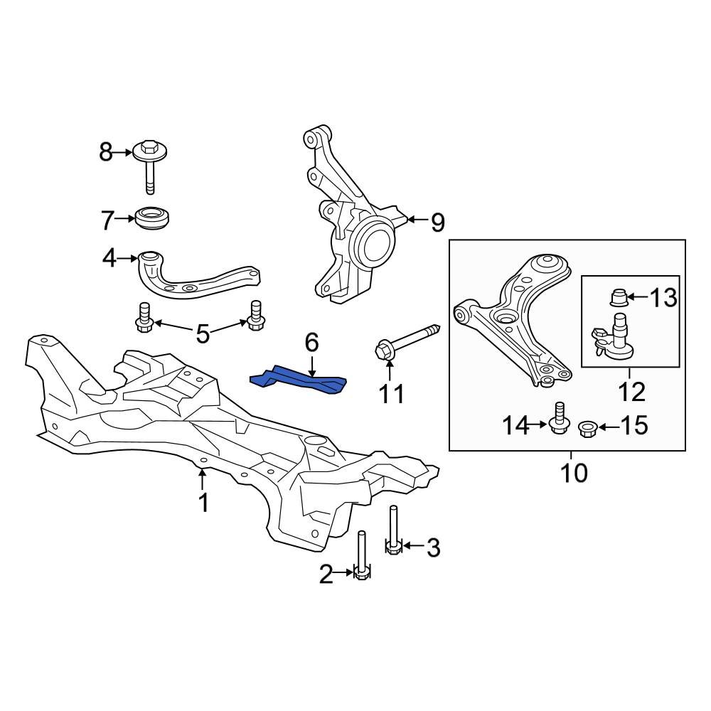 Honda OE 50290T7A000 Right Rack and Pinion Bracket
