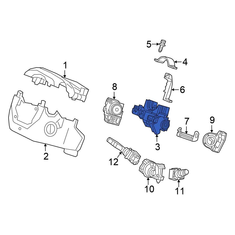 Honda OE 06351T5A901 Steering Column Lock