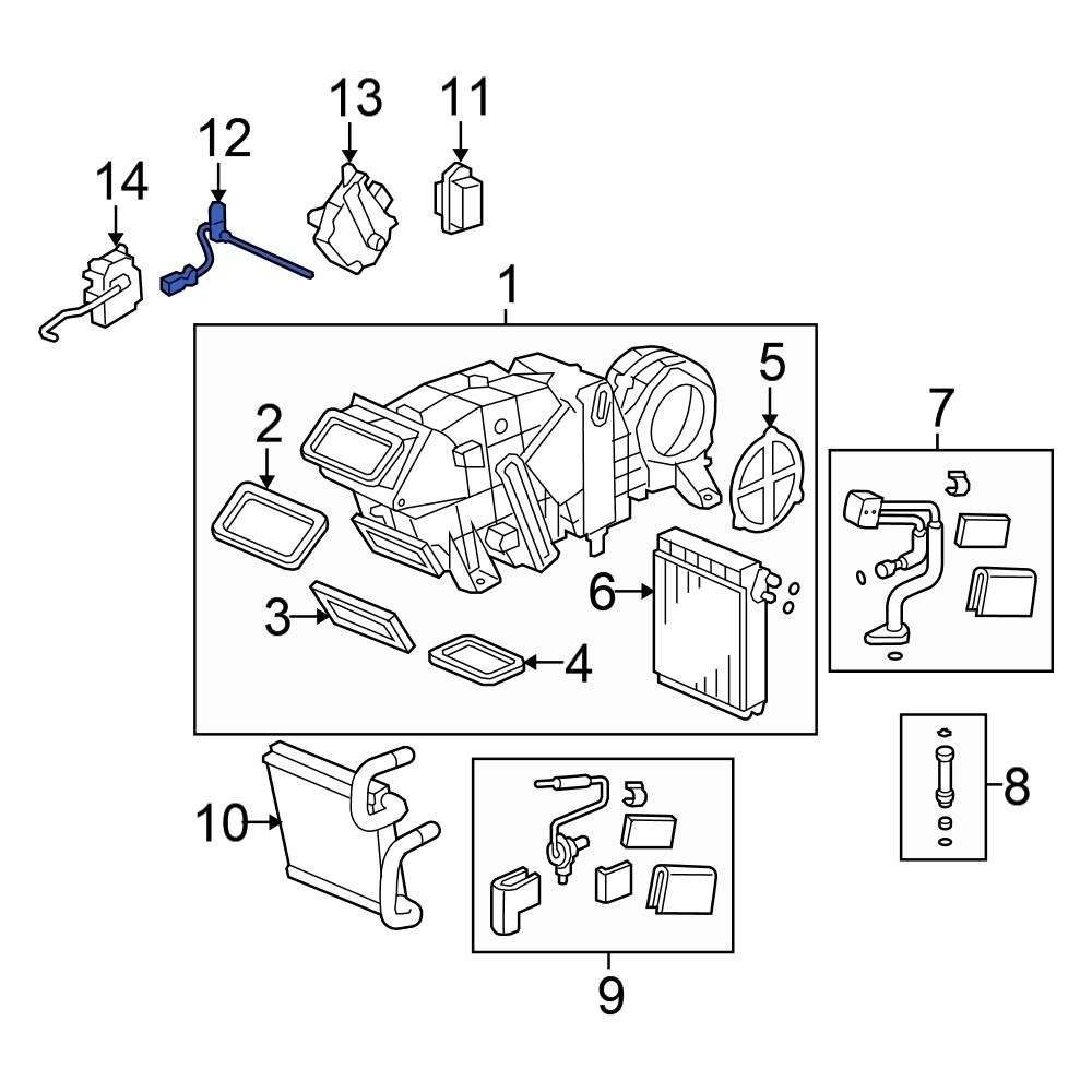 Honda OE 80560TK8A01 Rear A/C Evaporator Temperature Sensor